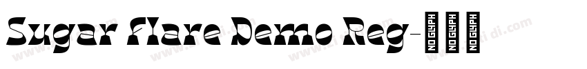 Sugar Flare Demo Reg字体转换